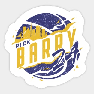 Rick Barry Golden State Skyball Sticker